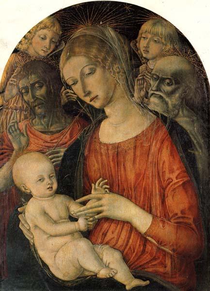 Matteo Di Giovanni Madonna and Child with Angles and Saints China oil painting art
